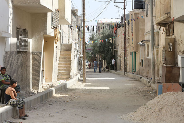 A view of a street in Zarqa camp, the oldest camp for Palestine refugees in Jordan and one of the 10 camps in the Kingdom to which UNRWA provides services (Photo courtesy of UNRWA)